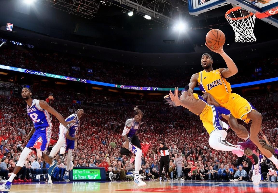 费城76人对决湖人：精彩对决回顾与战术解析(图1)